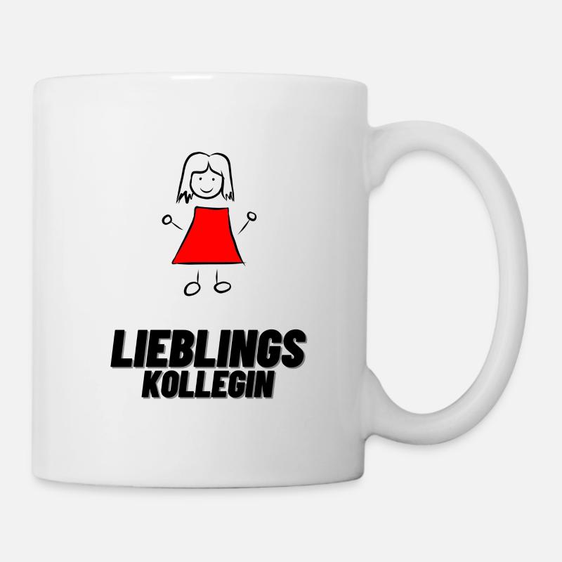 Lieblings Kollegin Geschenkidee Wichteln - Tasse - Weiß
