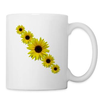 Sunflower, sunflower, flowers - Mug - white - Right