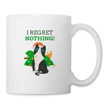 Noël avec chat - Mug blanc - blanc - Droite