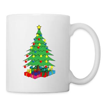 Christmas tree gifts fir tree christmas - Mug - white - Right