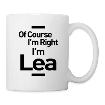 Lea Personalized Name Birthday Gift - Mug - white - Right