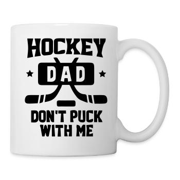 Papa de hockey - Mug blanc - blanc - Droite
