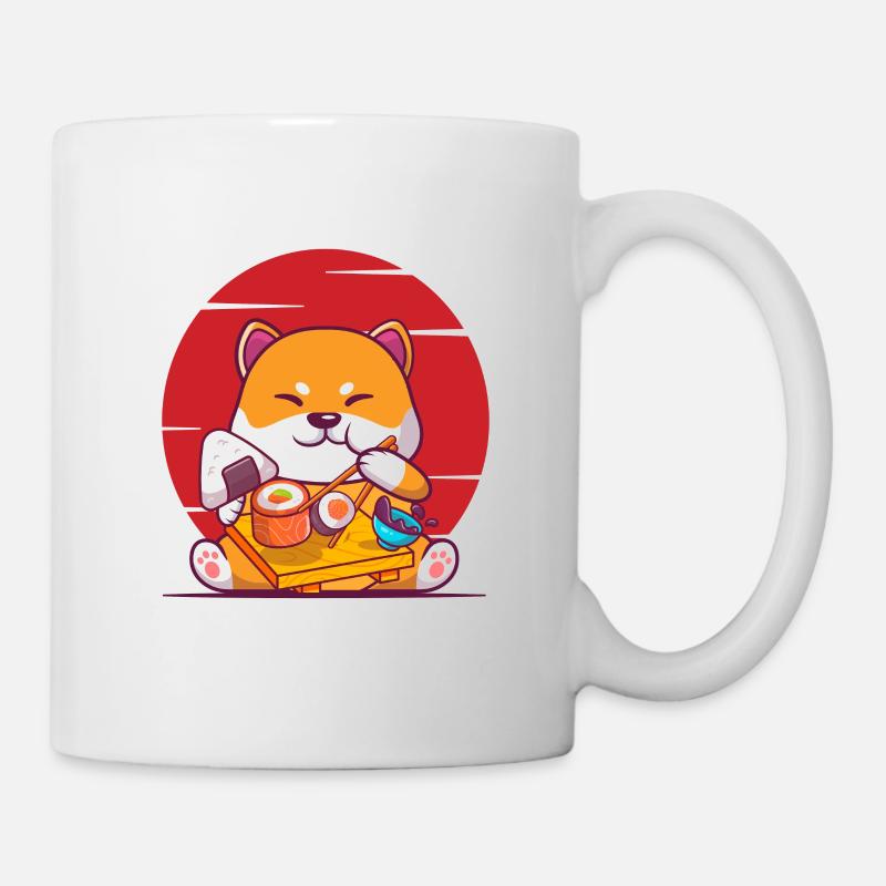 Shiba Sushi Anime - Mug blanc - blanc