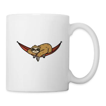Paresseux hamac vacances dormir - Mug blanc - blanc - Droite