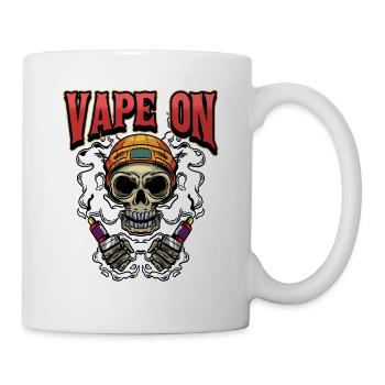 Vape Dampfen Dampfer Vaping Spruch Geschenk - Tasse - Weiß - Rechts