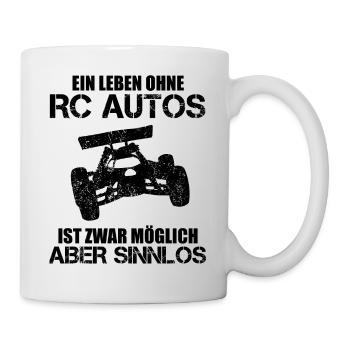 RC Auto Car Modellauto Modellbau Lustiger Spruch - Tasse - Weiß - Rechts