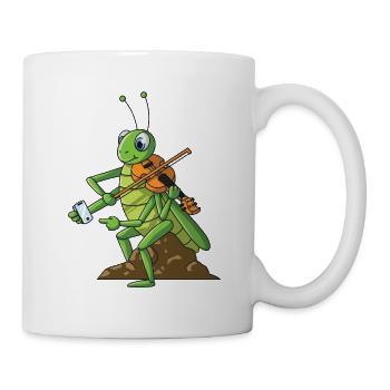 Violin Grille Violin Player Multitasking Cell Phone - Mug - white - Right