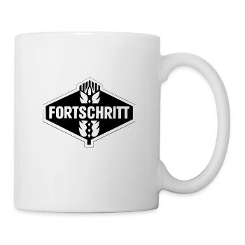 DDR FORTSCHRITT Ostdeutschland Geschenkidee - Tasse - Weiß - Rechts