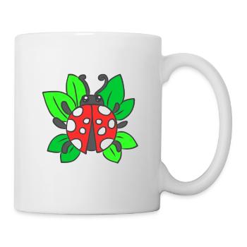 Ladybug Adoniskäfer cockchafer lucky ladybug luck - Mug - white - Right