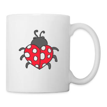 Ladybug Adoniskäfer cockchafer lucky ladybug luck - Mug - white - Right