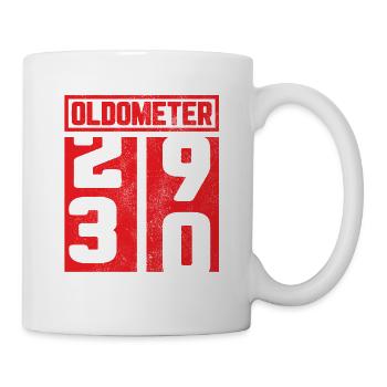 30th birthday 30 30th gift oldometer - Mug - white - Right