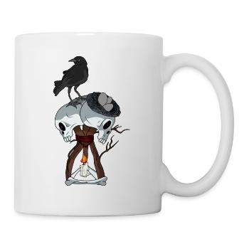Skull hex Crow video game - Mug - white - Right