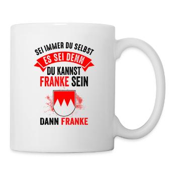 Franke Fränkisch Oberfranken Basse-Franconie Drôle - Mug blanc - blanc - Droite