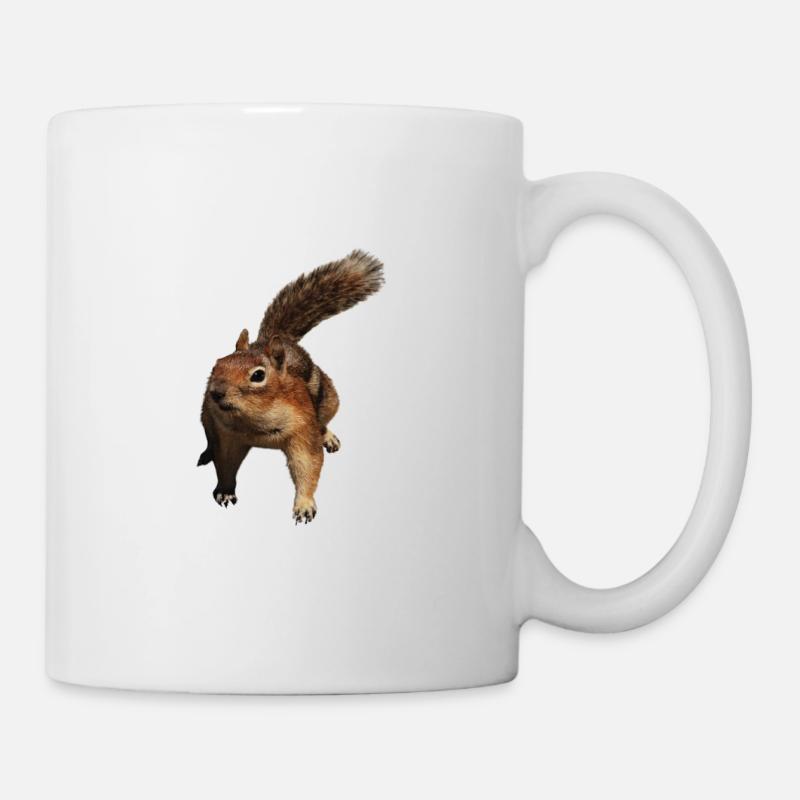 a cute squirrel - Mug - white
