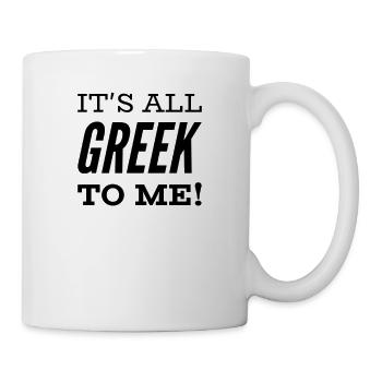 Funny Greek saying Greece gift - Mug - white - Right