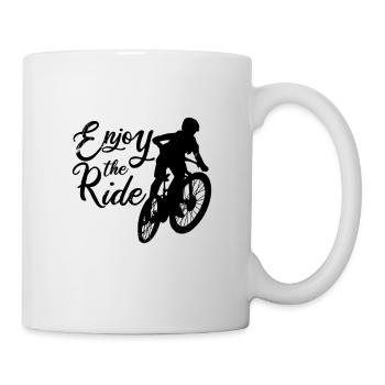 Vélo cyclisme vtt vtt vtt - Mug blanc - blanc - Droite