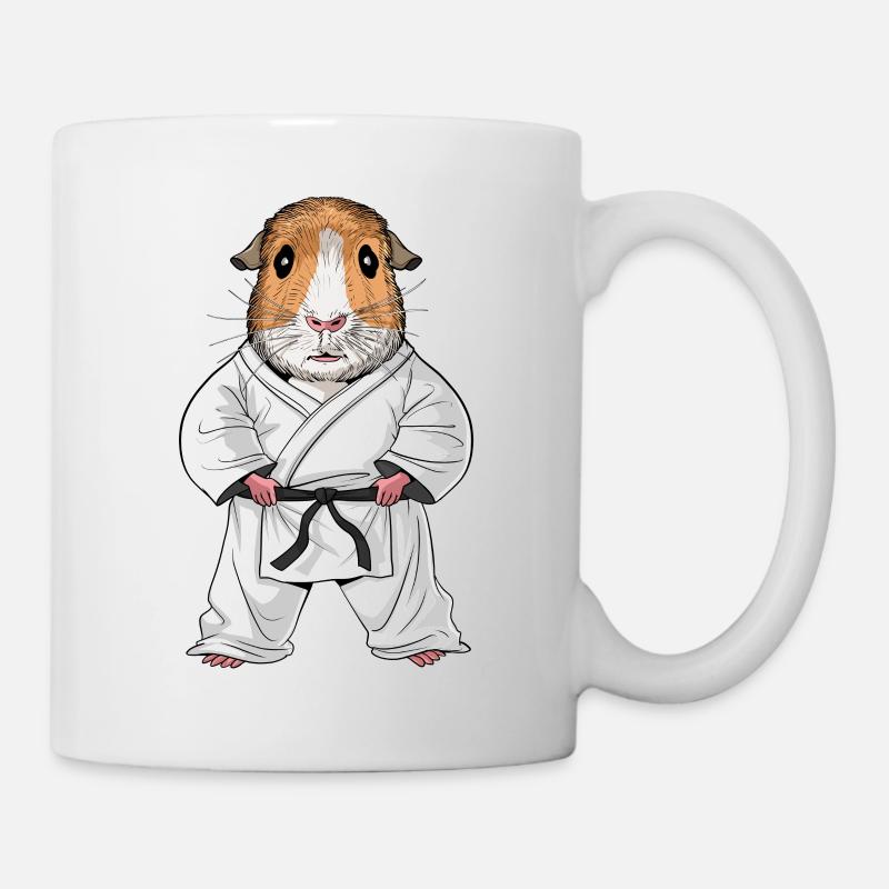 Meerschweinchen Karate - Tasse - Weiß