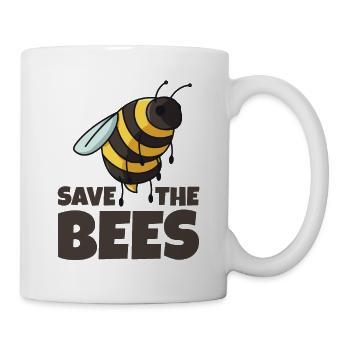 Save The Bees Bee Conservation Plant Ces Save T - Mug blanc - blanc - Droite