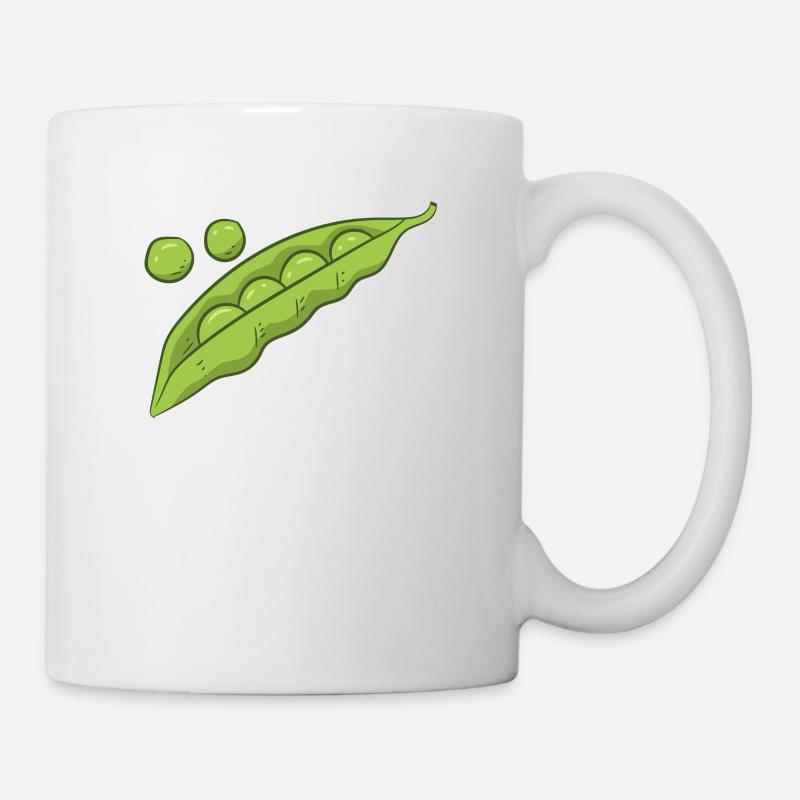 Erbsen Gemüse Geschenk Erbsen Kostüm - Tasse - Weiß