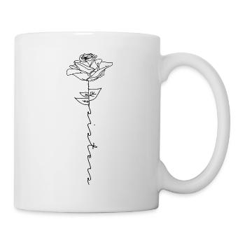 Sister sisters rose gift flower siblings - Mug - white - Right