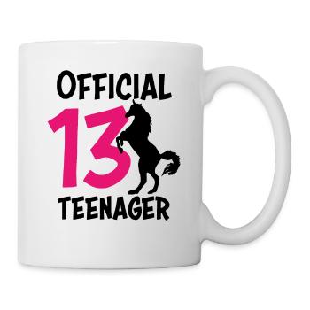13th birthday 13 years teenager gift girl - Mug - white - Right