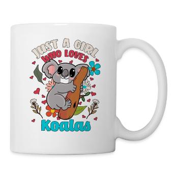 Koala girl woman eucalyptus gift marsupial - Mug - white - Right
