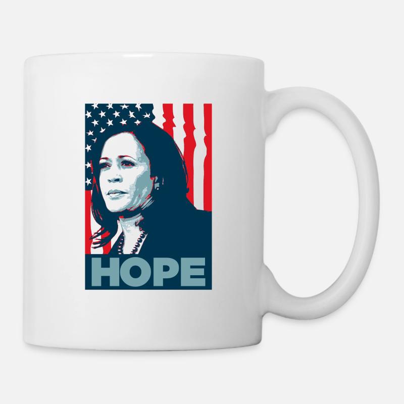 Kamala Harris Hoffnung - Tasse - Weiß