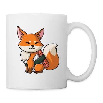 Sushi Fuchs japanische Sushi Damen - Tasse - Weiß - Rechts