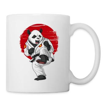 Panda Bären Karate - Tasse - Weiß - Rechts