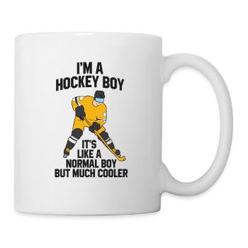 Eishockey Boy Hockey Son Geschenk Eishockey - Tasse - Weiß - Rechts