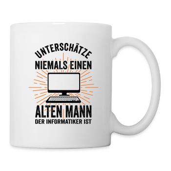Informatiker Admin Informatik Lustige Sprüche - Tasse - Weiß - Rechts