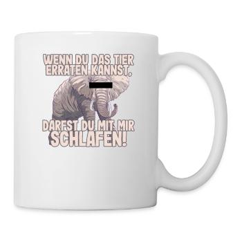 Wenn du das Tier erraten kannst - Schlafen - Tasse - Weiß - Rechts