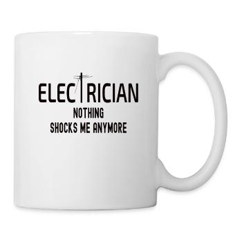 électricien - Mug blanc - blanc - Droite
