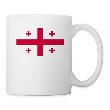 Georgia - Flag - Tasse - Weiß - Rechts