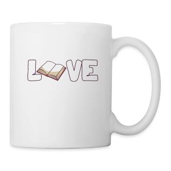 Book, books, love of books - Mug - white - Right