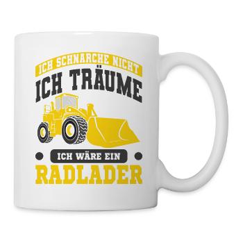 Radlader - Tasse - Weiß - Rechts