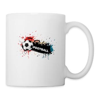 Fußball Fußballspiel Fußballer Fußballspieler - Tasse - Weiß - Rechts