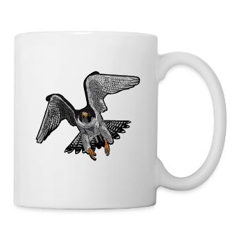 Falknerei Greifvogel Geschenk für Falken Freunde - Tasse - Weiß - Rechts