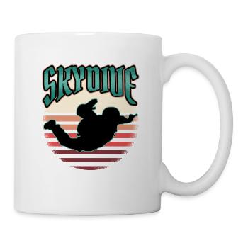 Cadeau drôle de parachute de parapente - Mug blanc - blanc - Droite