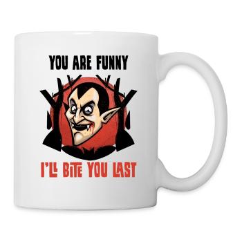 Halloween vampire tenue Tshirt drôle cadeau - Mug blanc - blanc - Droite