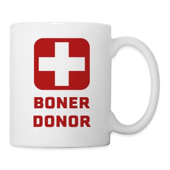 Funny Boner Donor Halloween Humor Gift - Mug - white - Right