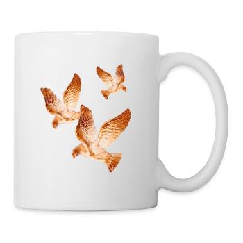 Shining Golden Doves of Peace - Mug - white - Right