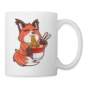Ramen Kawaii Fuchs - Tasse - Weiß - Rechts