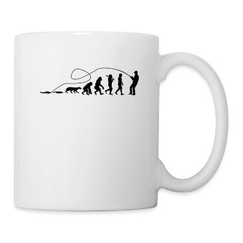 Evolution Angler TShirt - Mug - white - Right