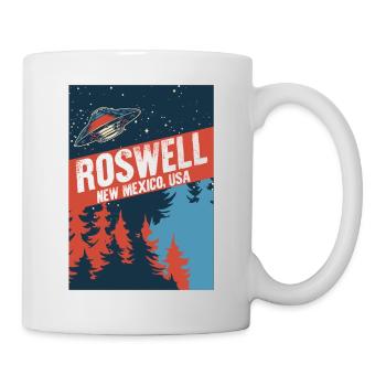 Roswell New Mexico USA Théories du complot Fun Gif - Mug blanc - blanc - Droite