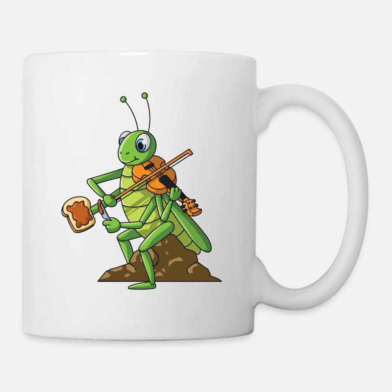 Pain multitâche de joueur de violon de cricket de violon - Mug blanc - blanc