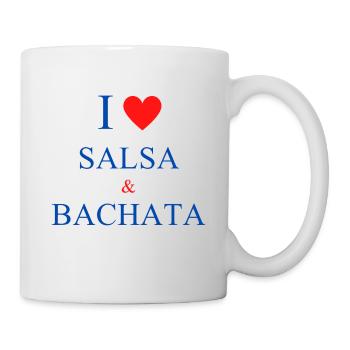 I Love Salsa and Bachata - Mug - white - Right