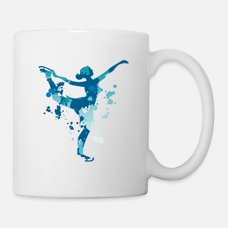 Patinage artistique splash - Mug blanc - blanc