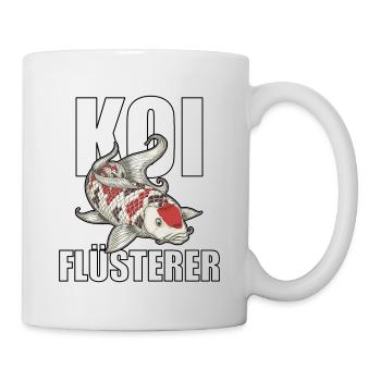 lustiges Koi Kois Koi Flüsterer Karpfen Geschenk - Tasse - Weiß - Rechts