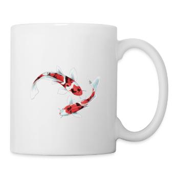 lustiges Koi Kois Koi Flüsterer Karpfen Geschenk - Tasse - Weiß - Rechts